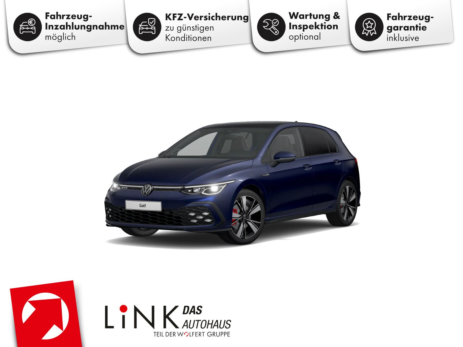 Volkswagen Golf GTD 2.0 TDI DSG HK PANO AHK RFK ACC