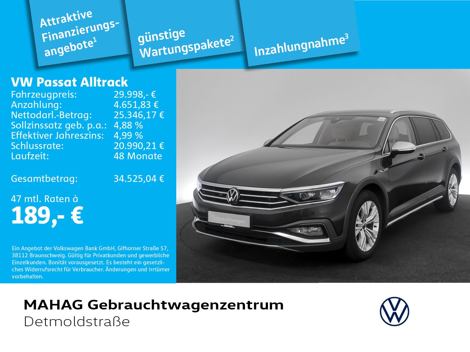 Volkswagen Passat Alltrack 4 Mot 2.0 TDI AHK Leder IQ.Light