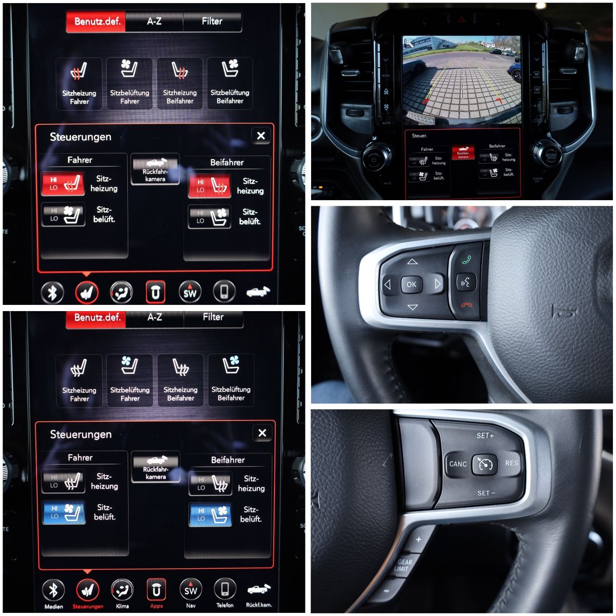 Dodge RAM 5.7 BigHorn/BRCGAS/AHK/SHZ/SBL/NAVI/TEMP/R20