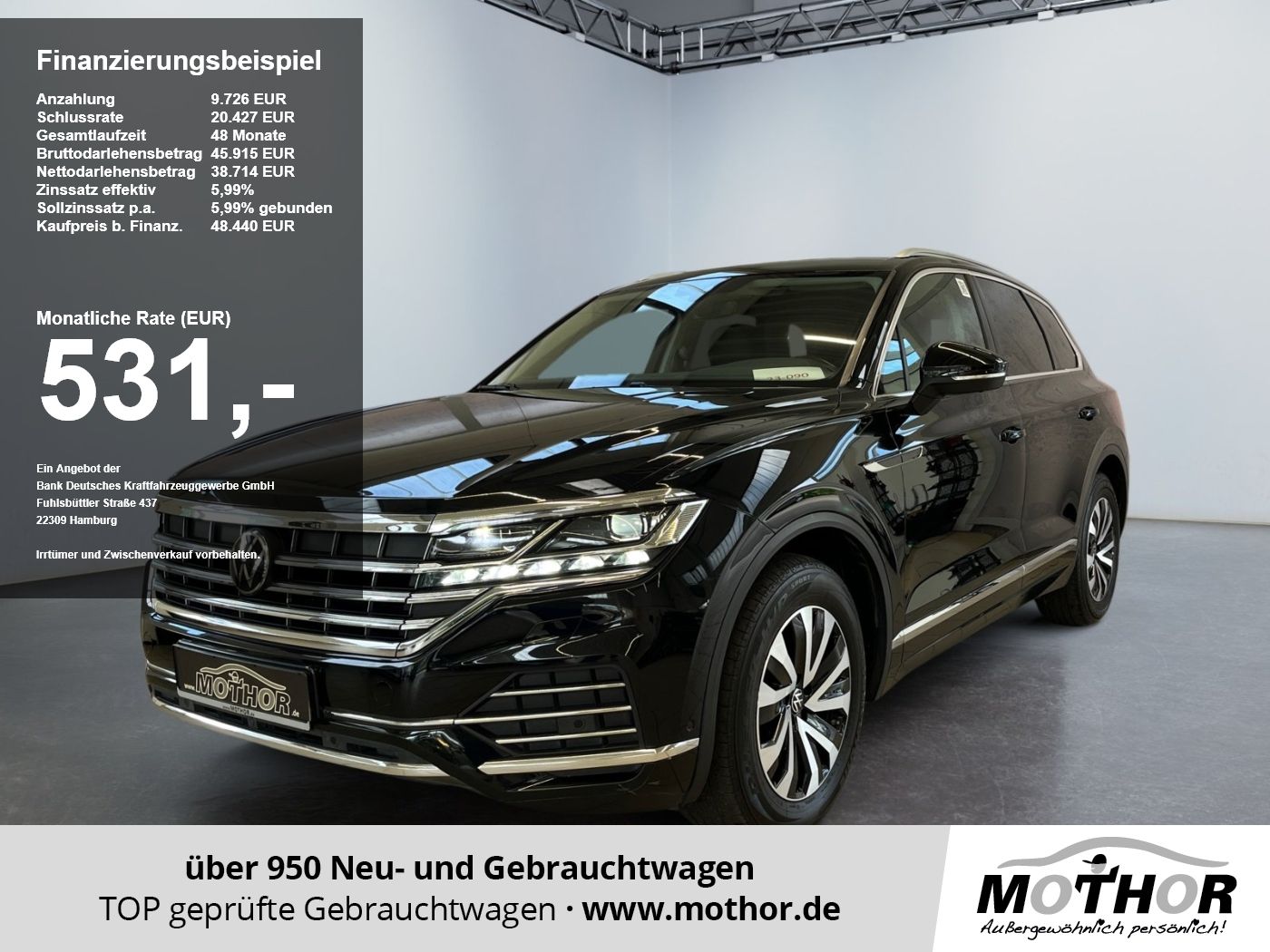 Volkswagen Touareg Elegance 3.0 V6 TDI DSG 4Motion LEDER AH