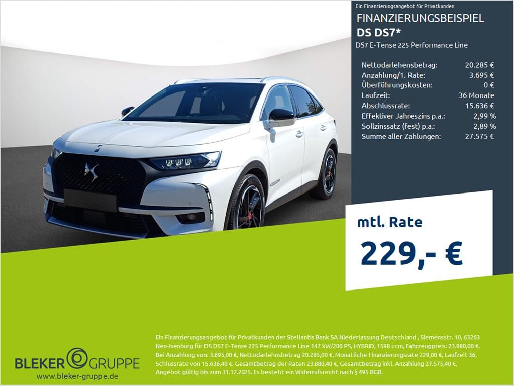 DS Automobiles DS7 Crossback E-Tense 225 Performance Line