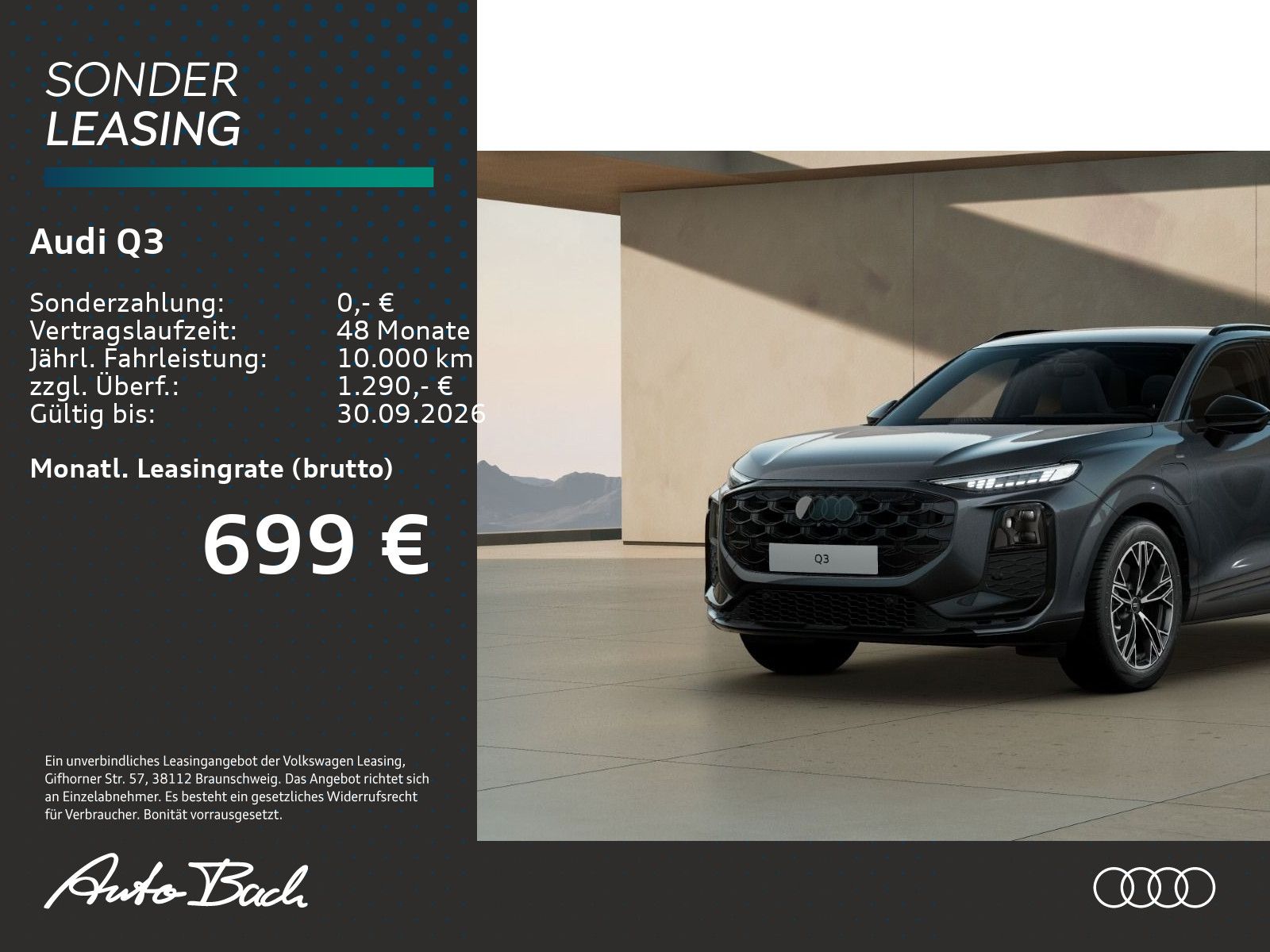 Audi Q3 SUV e-hybrid 200kW TechPlus / 2x S line / 19"