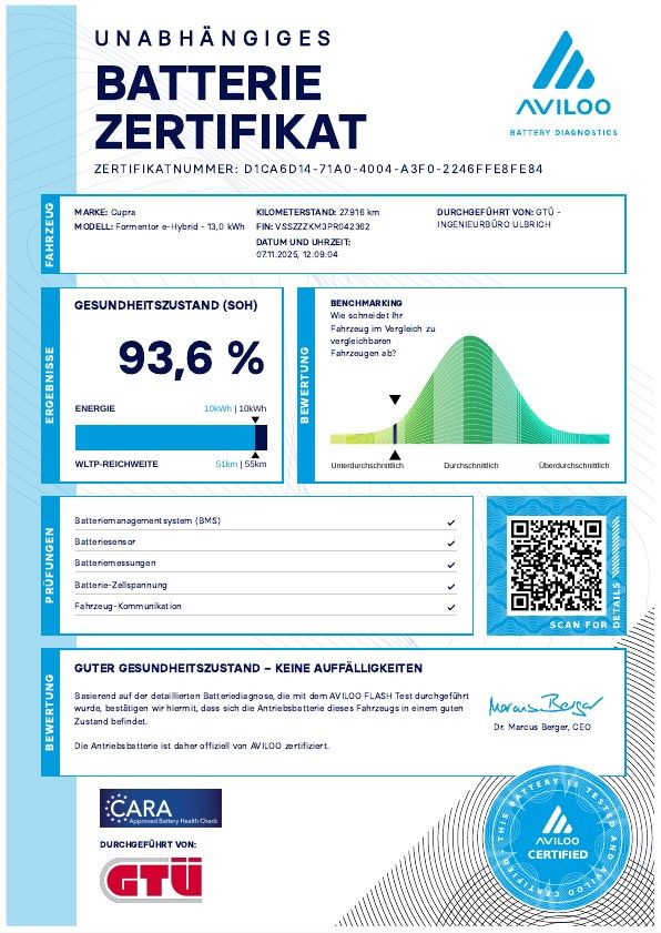 Cupra Formentor 1.4 DSG VZ NAVI LED AHK PANO 19Z