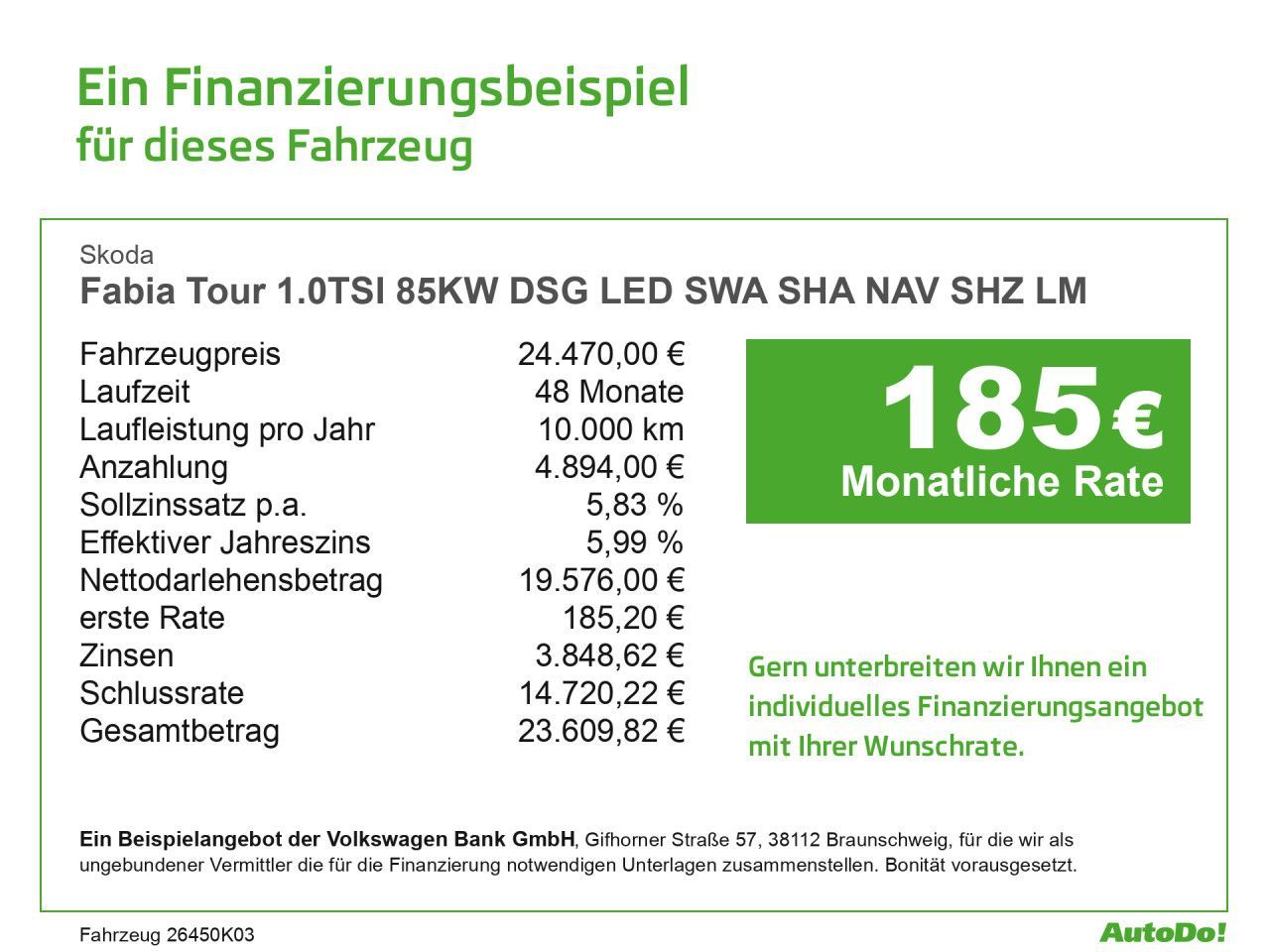 Skoda Fabia Tour 1.0TSI 85KWDSG LED NAVI KAMERA BSD