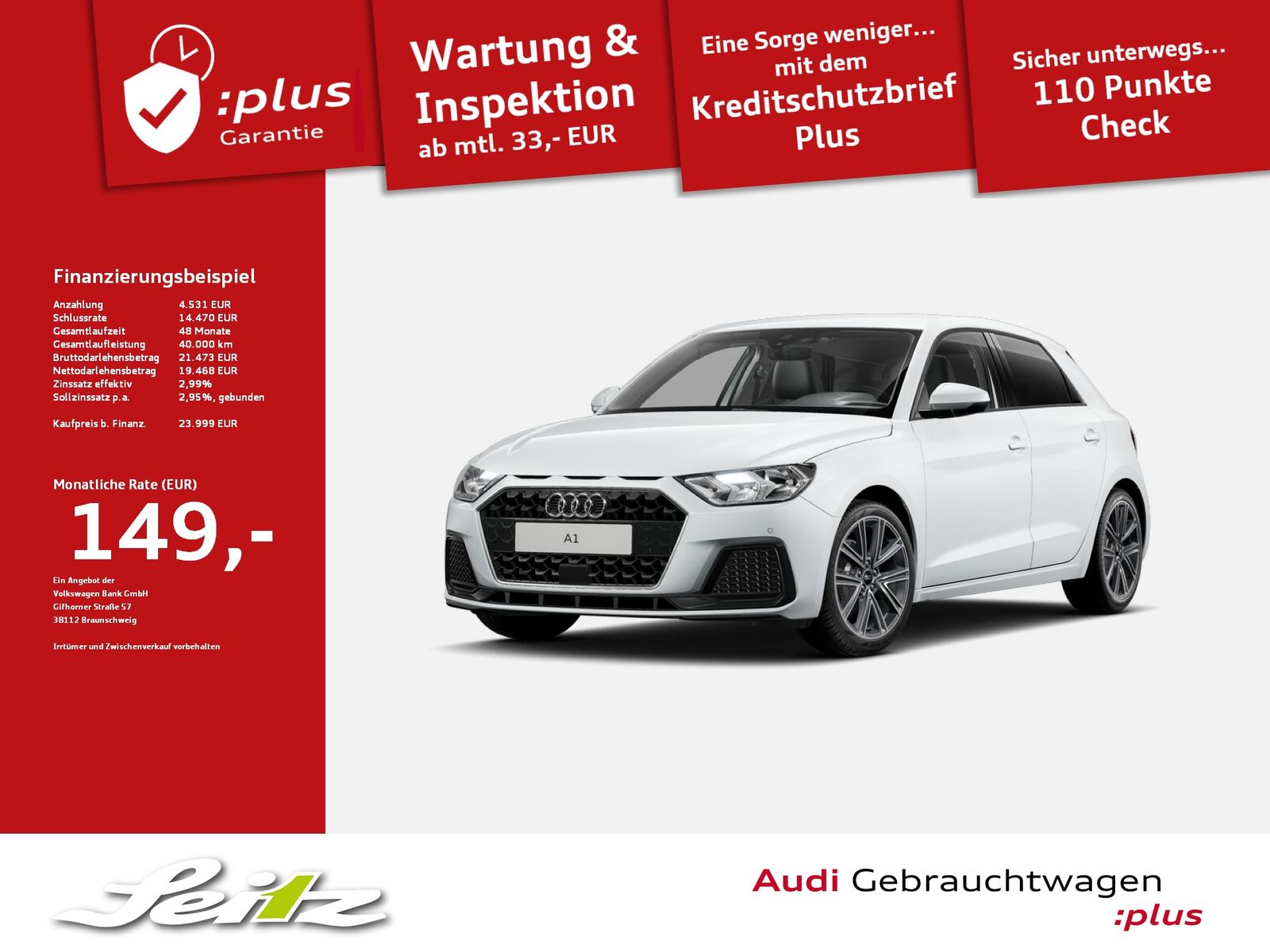 Audi A1 Sportback 25 TFSI advanced - Samsaru's Car Outlet