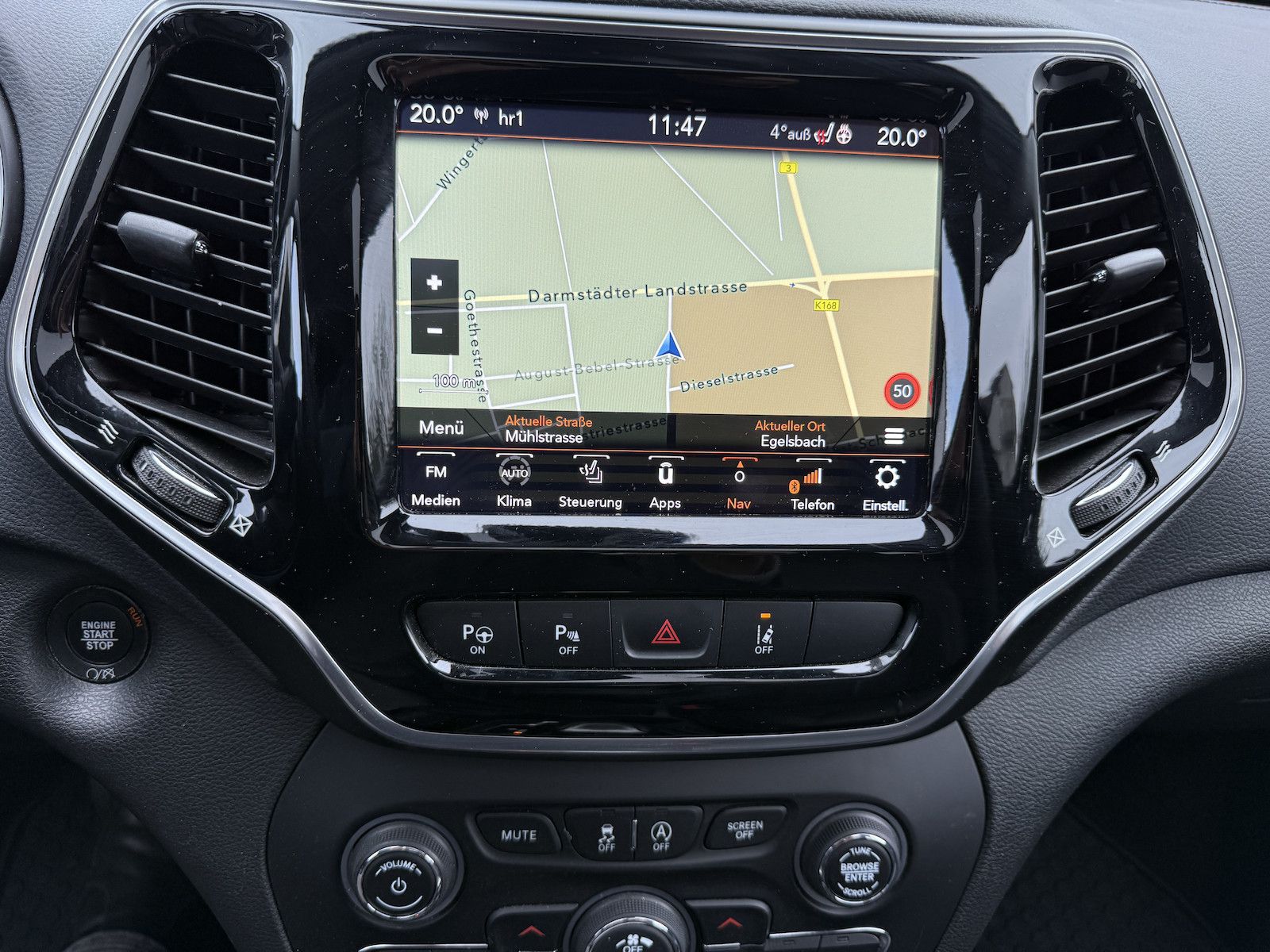 Jeep Cherokee Overland 4WD Navi LED Kamera Temp PDC S
