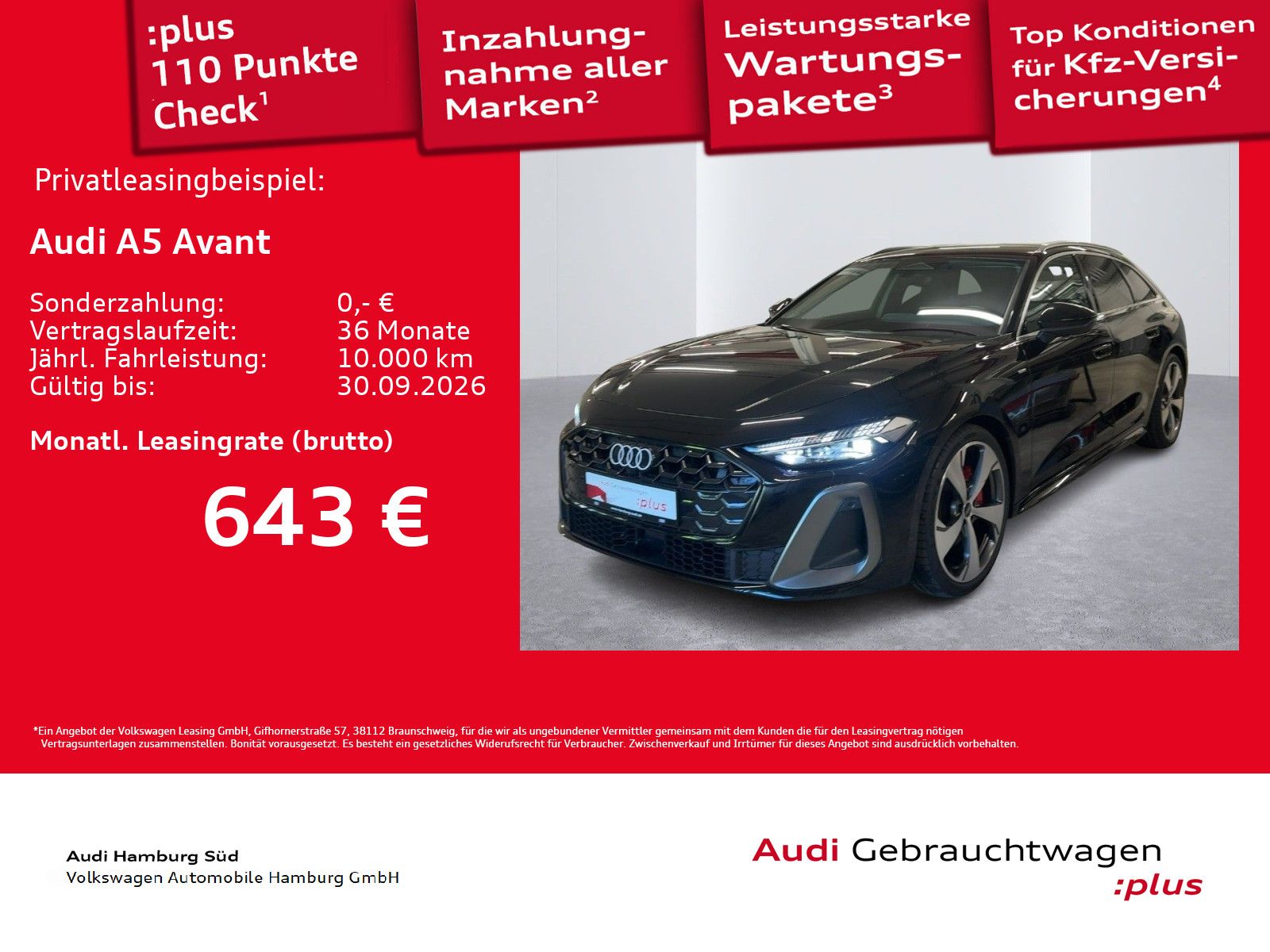 Audi A5 Avant TFSI qu. S tronic S LINE/LM20/AHK/360