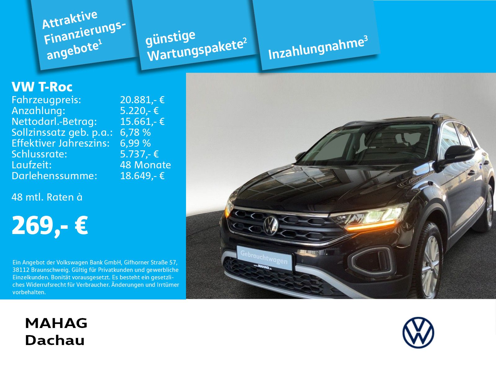 Volkswagen T-ROC 1.0 TSI LIFE - Samsaru's Car Outlet
