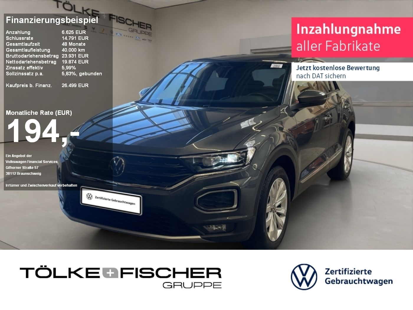 Volkswagen T-Roc 2.0 TDI Sport - Samsaru's Car Outlet