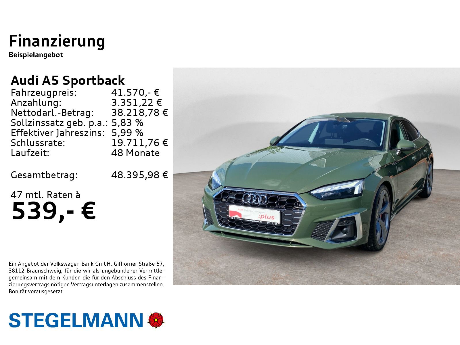 Audi A5 Sportback 40 TFSI qu. S-tronic S-Line *Matrix