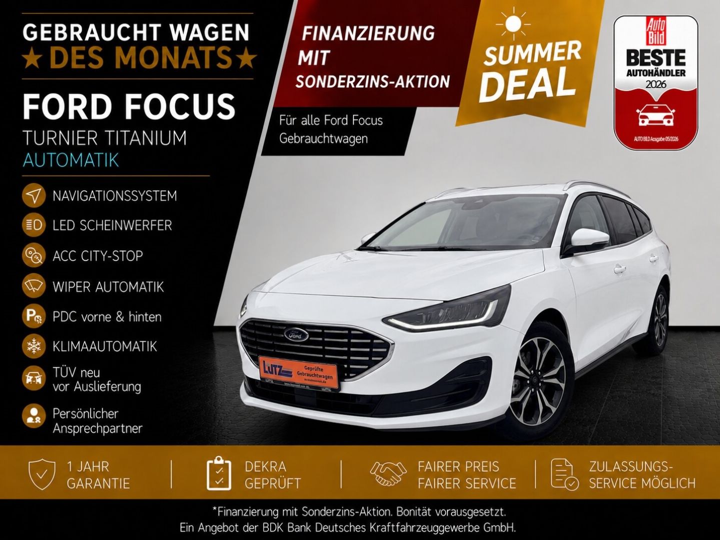 Ford Focus Turnier Titanium Automatik Navi LED ACC Ci
