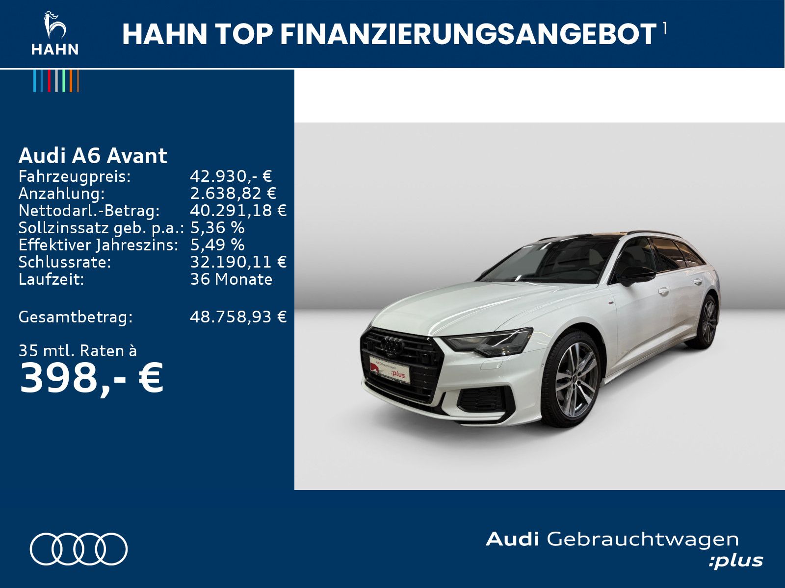 Audi A6 Avant 45 TDI quattro S line AHK HUD B&O Pano