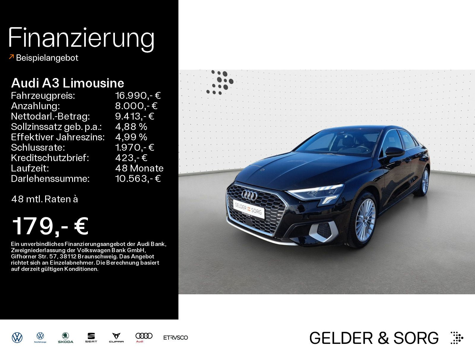 Audi A3 Limousine 35 TFSI advanced - Samsaru's Car Outlet