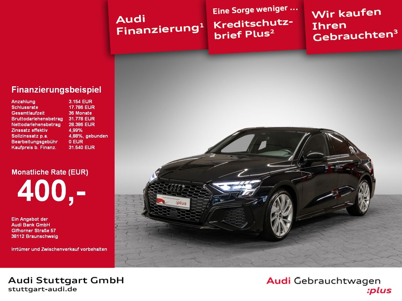 Audi A3 Lim 35 TFSI S line - Samsaru's Car Outlet