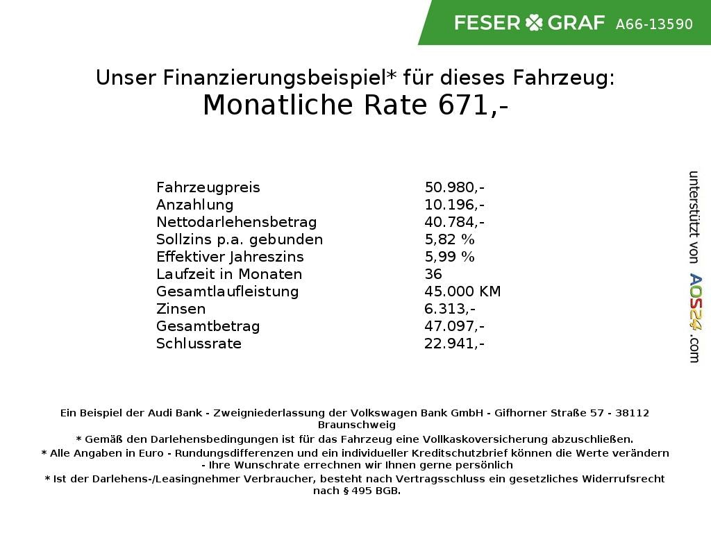 Audi A6 Avant 50 TDI qu S line MATRIX PANO ACC 360° A
