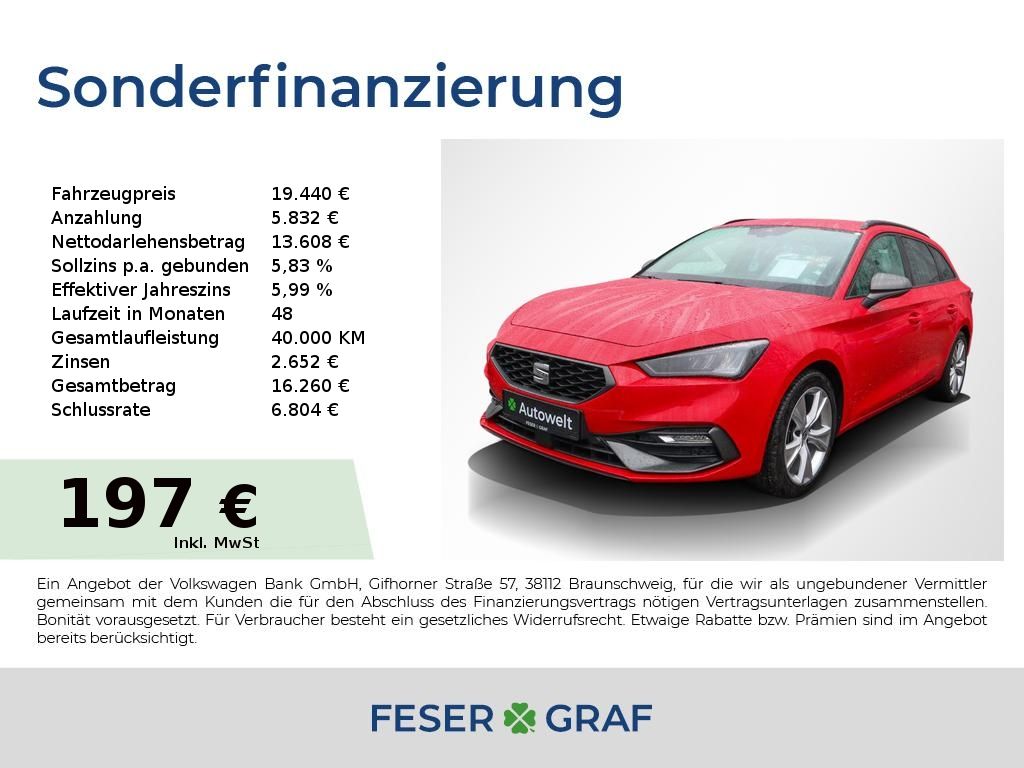 Seat Leon ST 2.0 TDI FR DSG ACC/AHK/Kamera/Navi