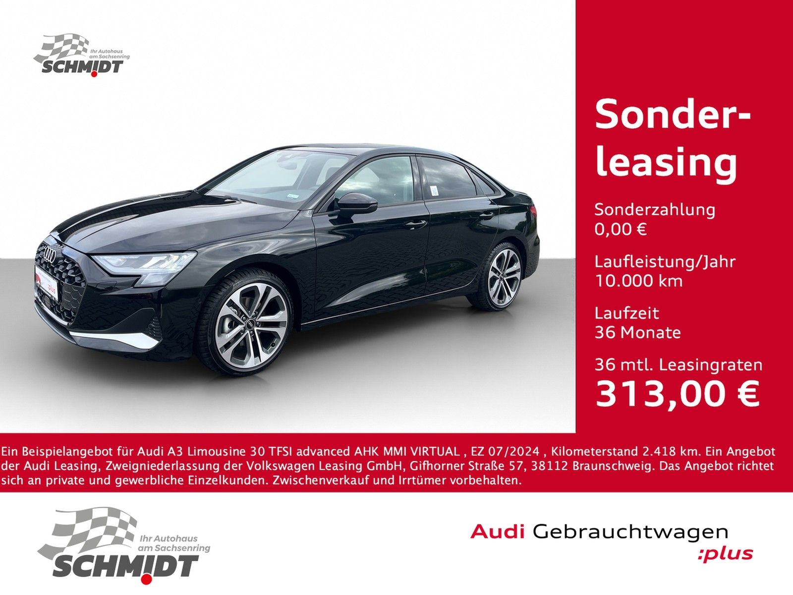 Audi A3 Limousine 30 TFSI advanced - Samsaru's Car Outlet