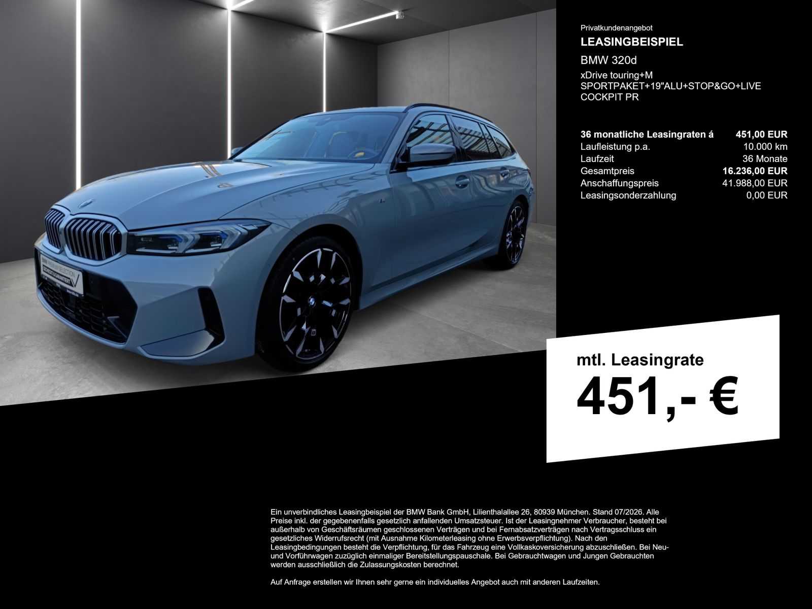 BMW 320d xDrive touring+M SPORTPAKET+19"ALU+STOP&GO+