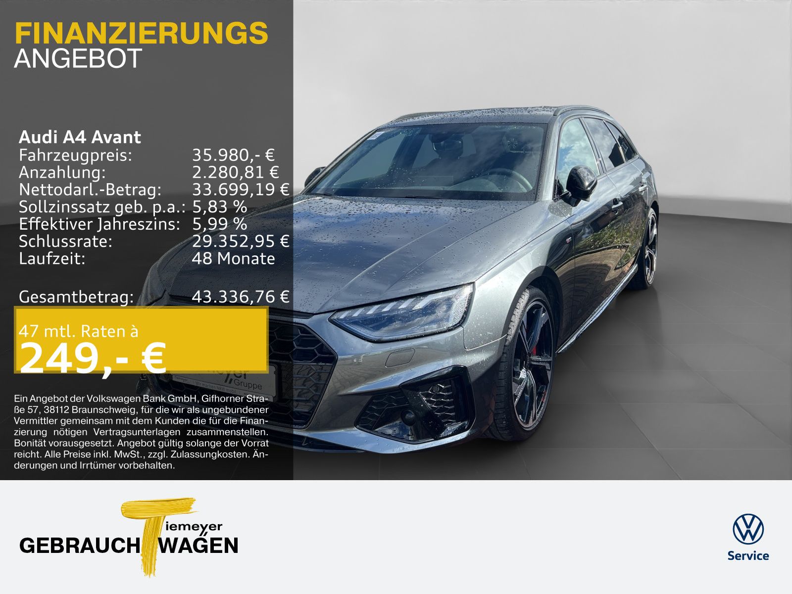 Audi A4 Avant 40 TFSI Q 2x S LINE LM19 MATRIX KAMERA