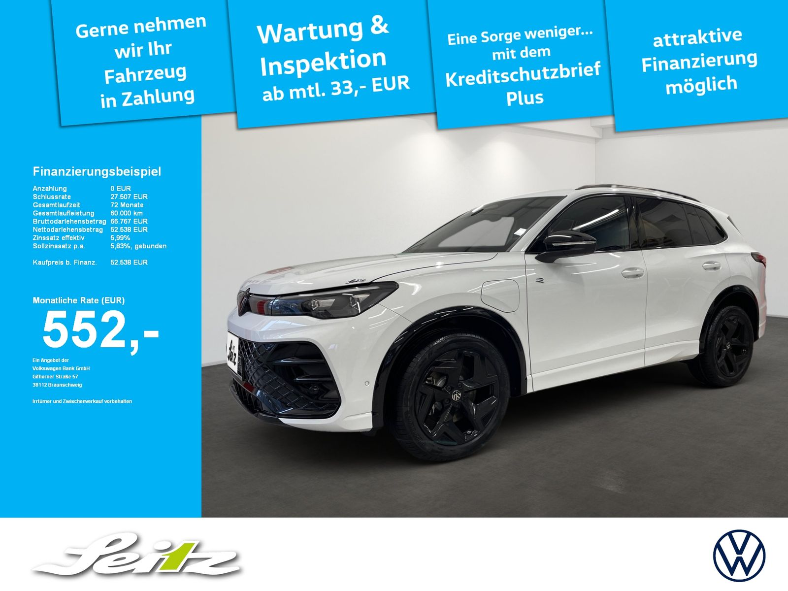 Volkswagen Tiguan 1.5 TSI eHybrid R-Line *AHK*NAVI*SITZH*