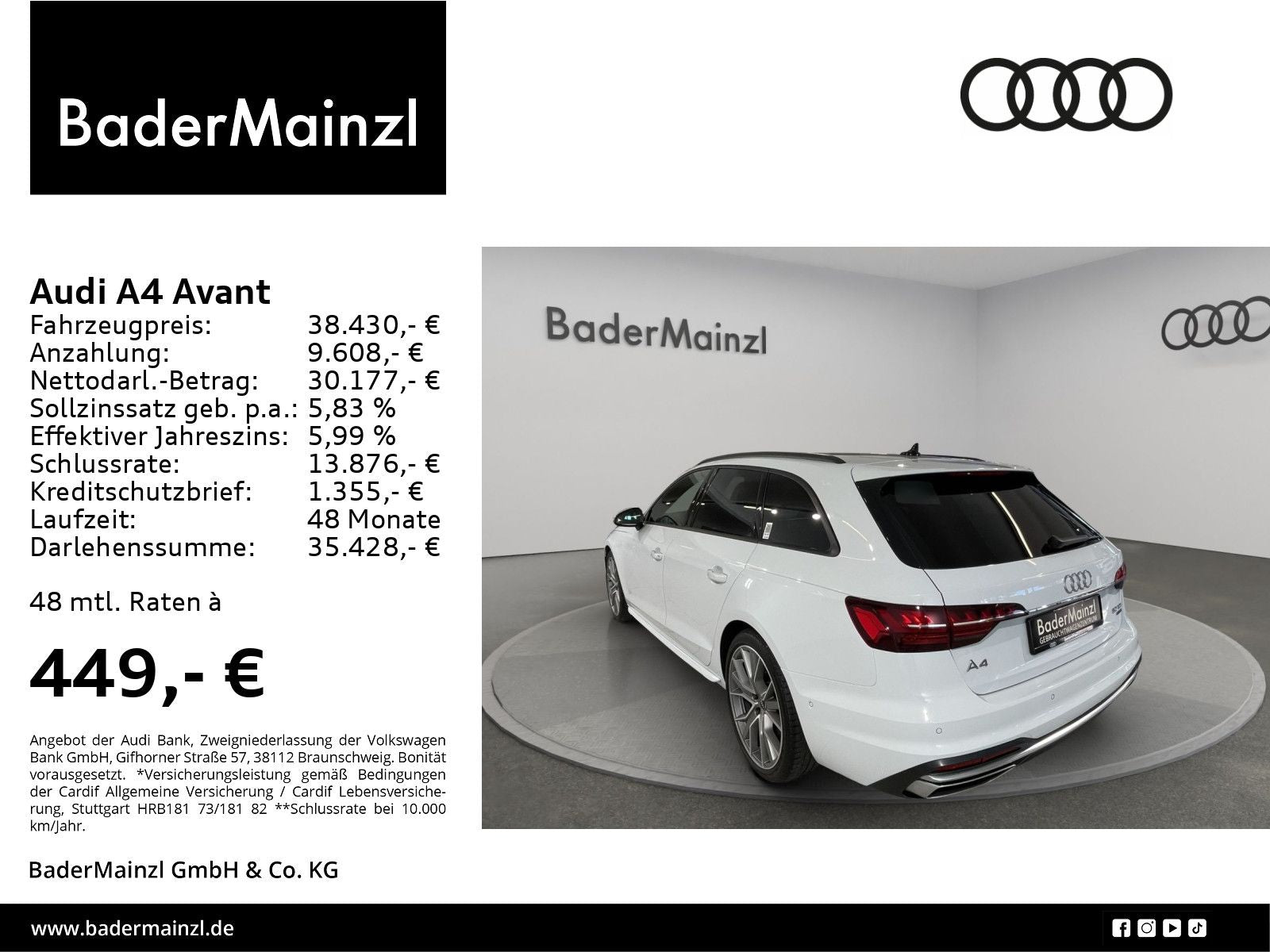 Audi A4 Avant Advanced 50 TDI quattro - Samsaru's Car Outlet
