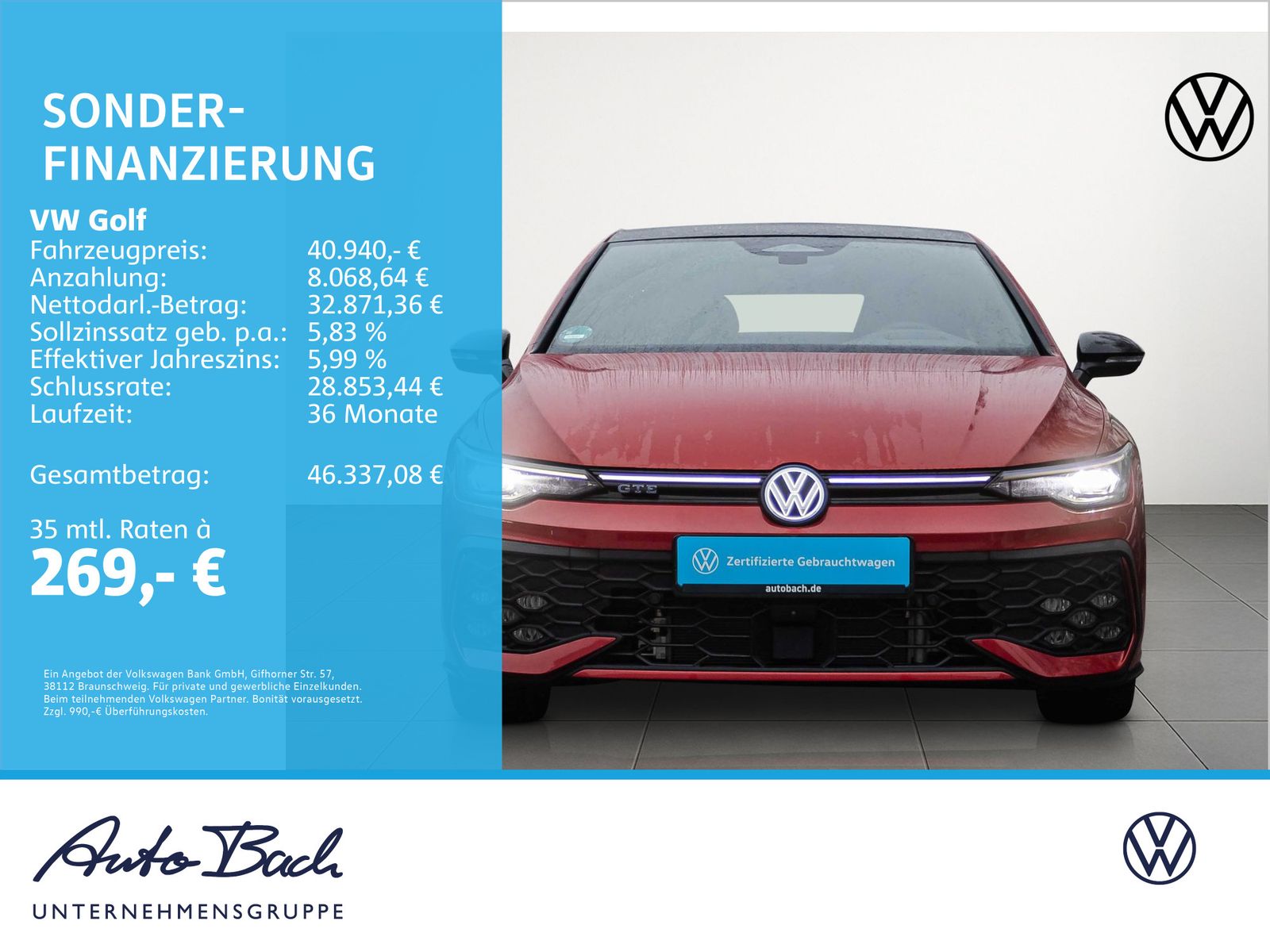 Volkswagen Golf VIII GTE 1.5 TSI DSG eHybrid, Panoramadach,