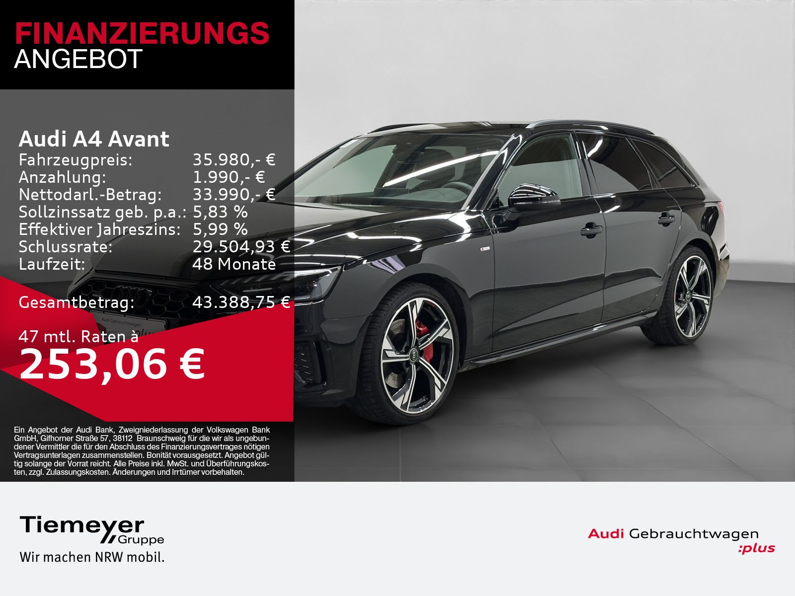 Audi A4 Avant 40 TFSI Q 2x S LINE AHK LM19 MATRIX-LED