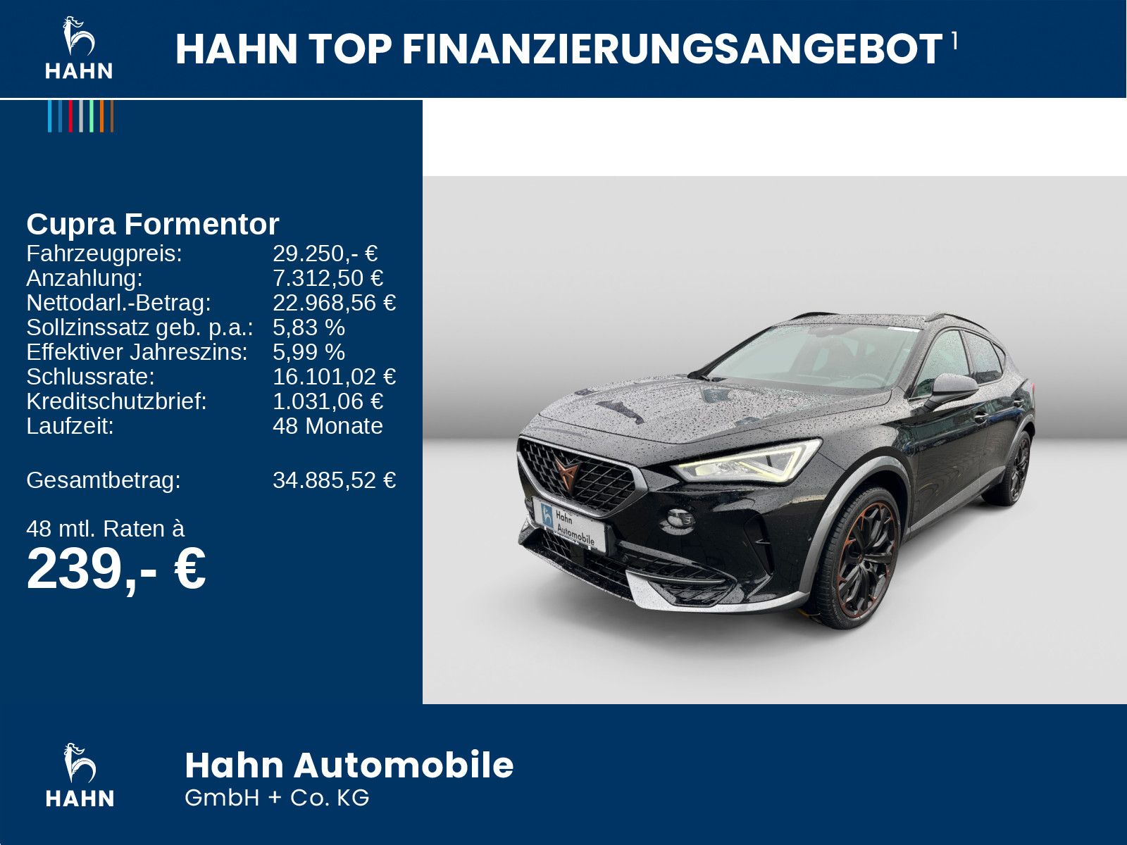 Cupra Formentor 1.4 e-HYBRID DSG VZ LED AHK Pano Navi