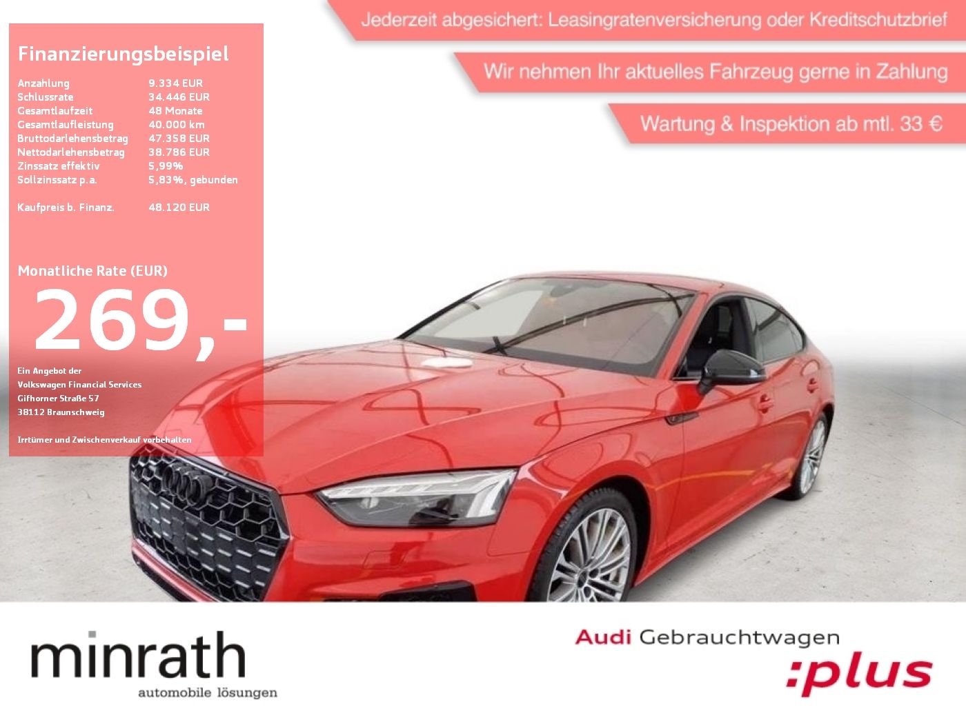 Audi A5 Sportback 45 TFSI Q S-Line MATRIX BLACK LM20