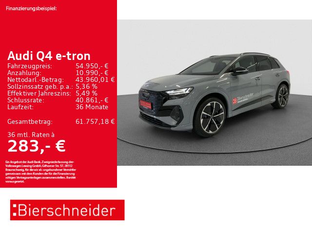Audi Q4 50 e-tron qu 2x S-Line Black AHK MATRIX PANO