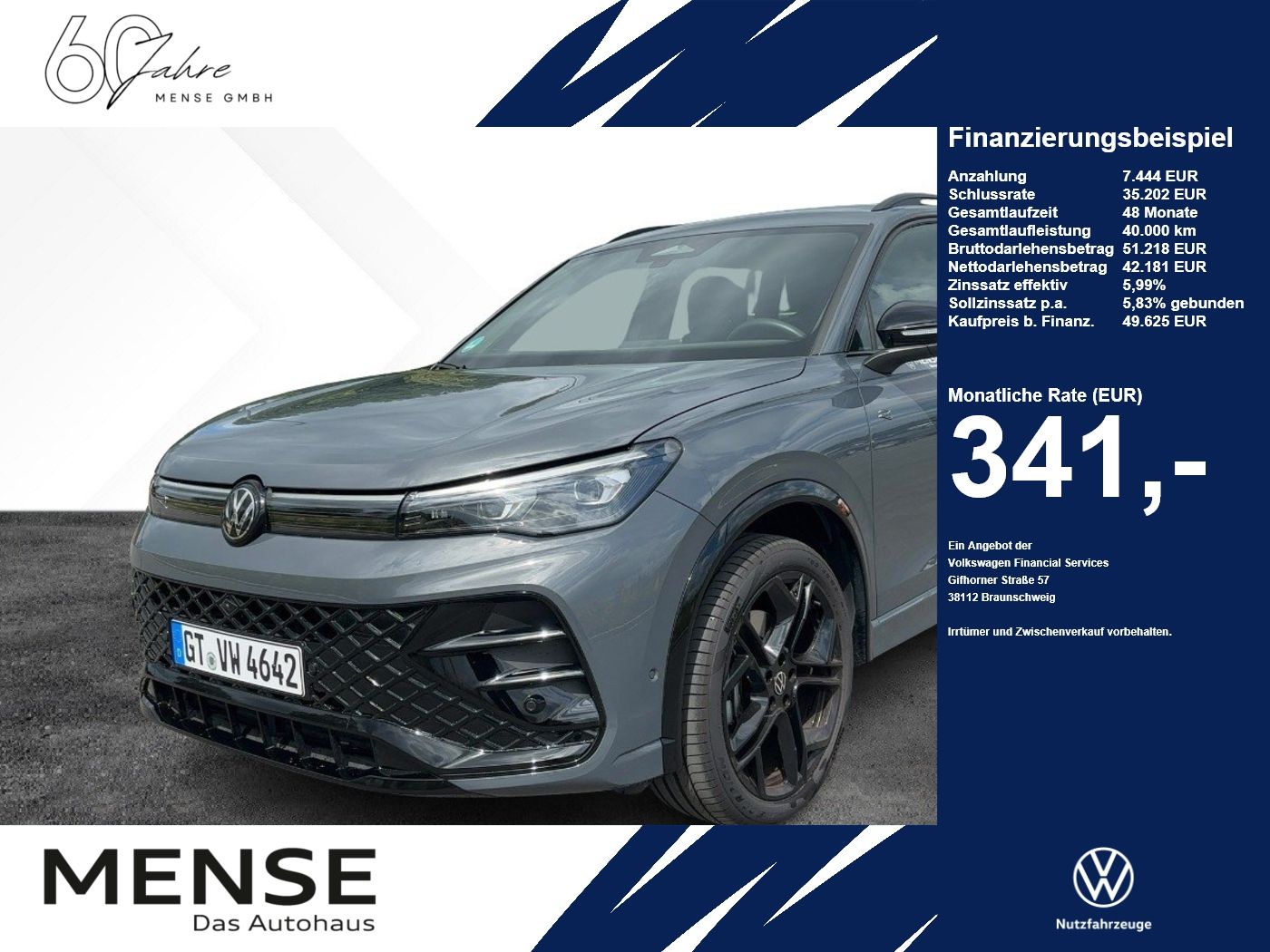Volkswagen Tiguan R-Line 2.0 l TDI 4MOTION DSG AHK BlackSty