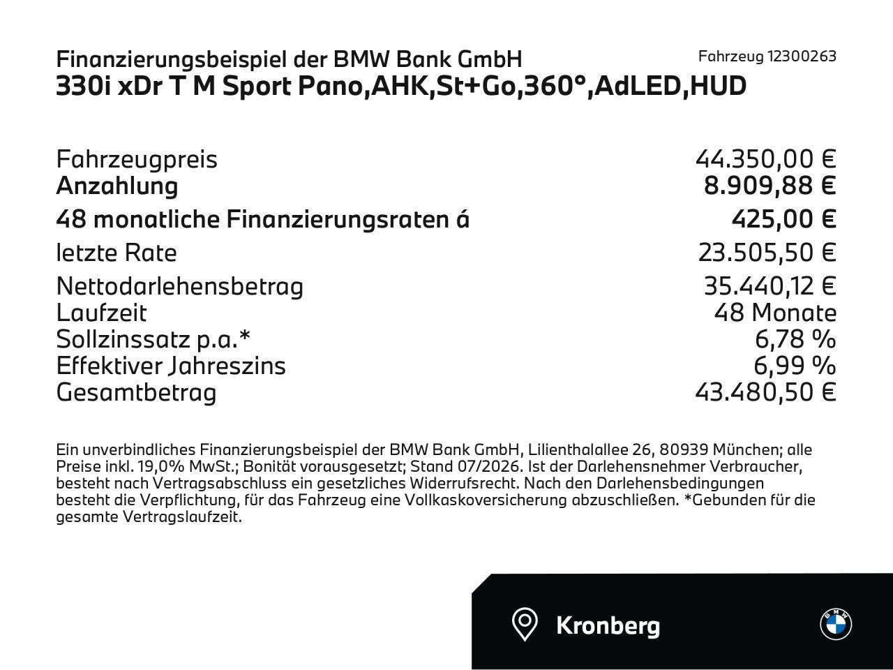 BMW 330i xDr T M Sport Pano,AHK,St+Go,360°,AdLED