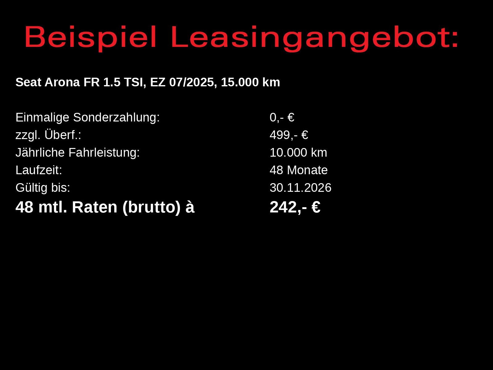 Seat Arona FR 1.5 TSI DSG / Navi, FullLink, AHK, LED