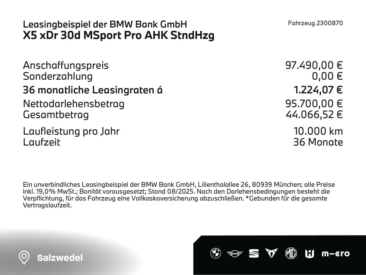 BMW X5 xDr 30d MSport Pro AHK StndHzg