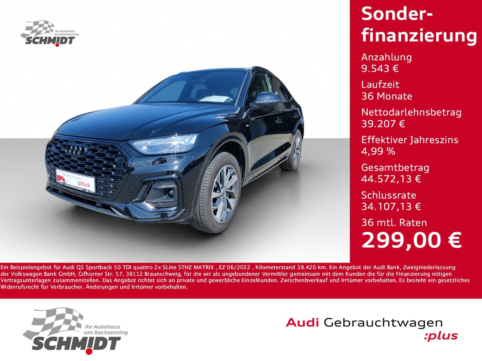 Audi Q5 Sportback 50 TDI quattro SLine - Samsaru's Car Outlet