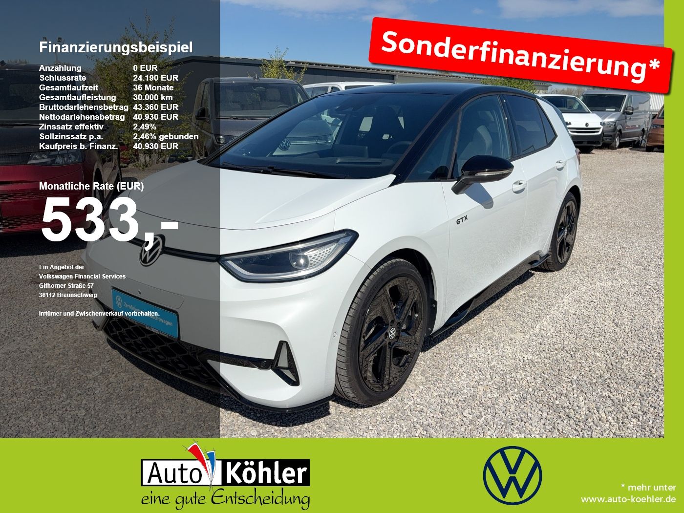 Volkswagen ID.3 GTX W-Pumpe/CarPlay/Kamera/Matrix/360/ACC