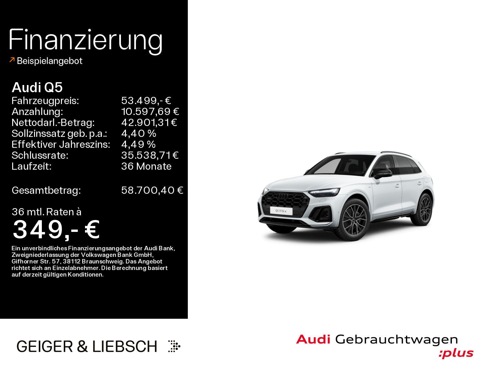 Audi Q5 55 TFSIe S-LINE*NAVI-PLUS*MATRIX*KAMERA*HUD*L