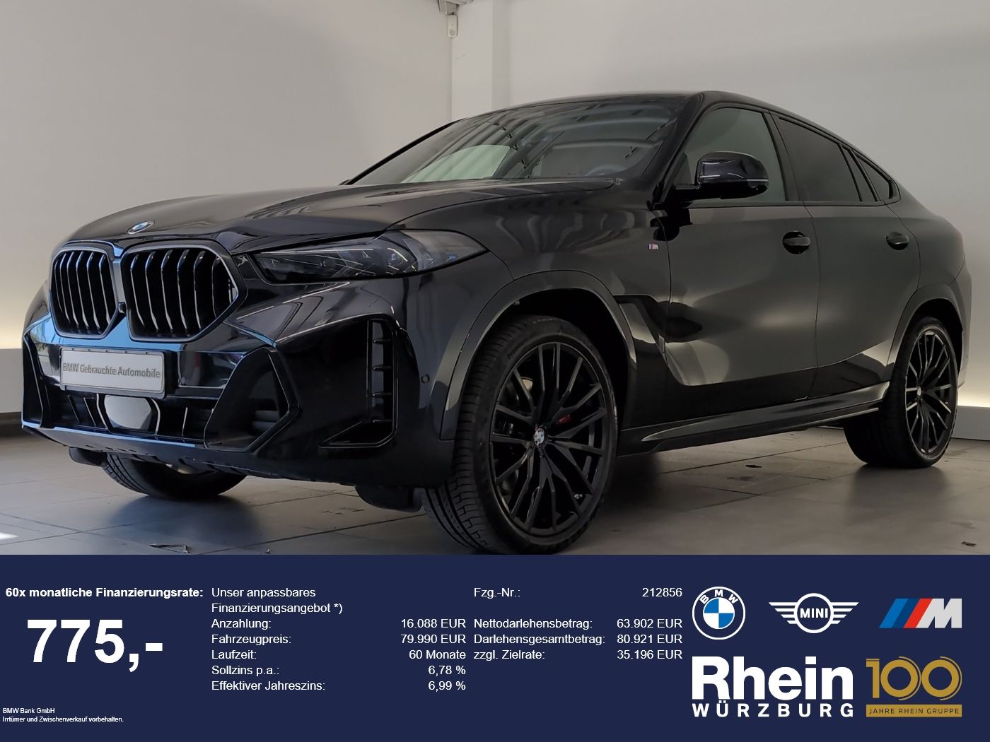 BMW X6 xDrive30d M Sport Pro Navi/LED/AHK/360°/HuD N