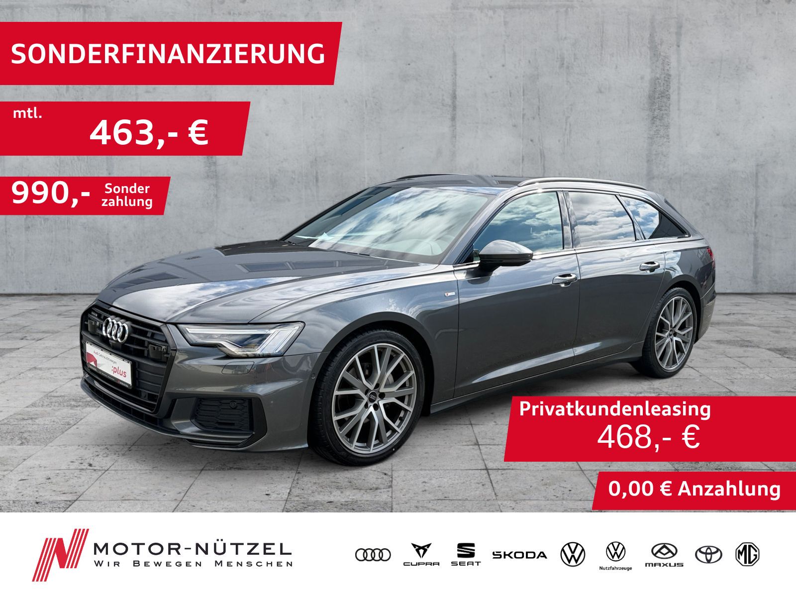 Audi A6 Avant 40TDI QU S-TR S-LINE MATRIX+NAV+ACC+AHK