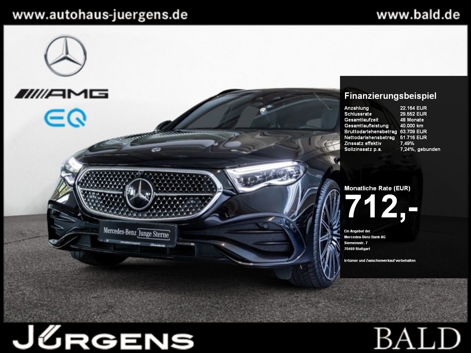 Mercedes-Benz E 450 d 4M T AMG-Sport/Super/Pano/Burm/Nappa/HUD