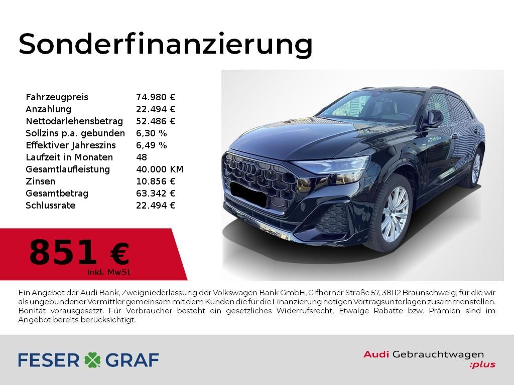 Audi Q8 50 TDI 2x S Line Pano,Standhzg,Sportsitze+,AH