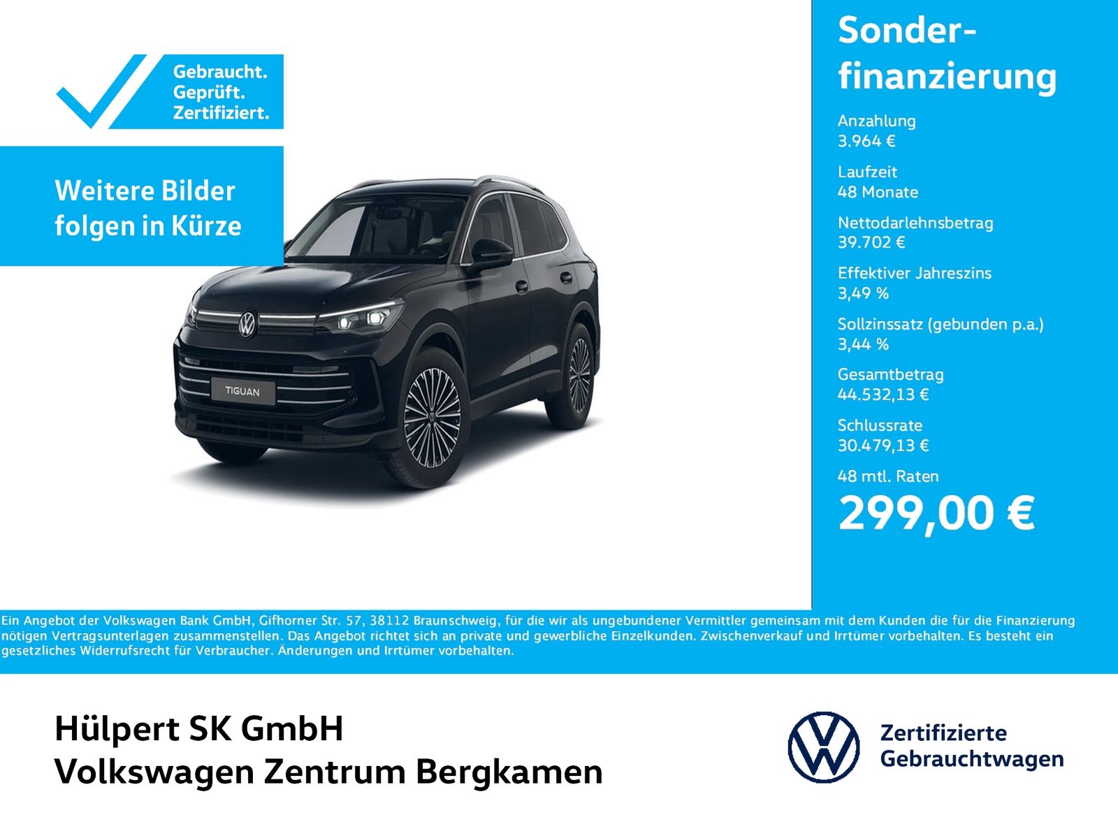 Volkswagen Tiguan 2.0 ELEGANCE 4X4 LEDER AHK 360°CAM ACC