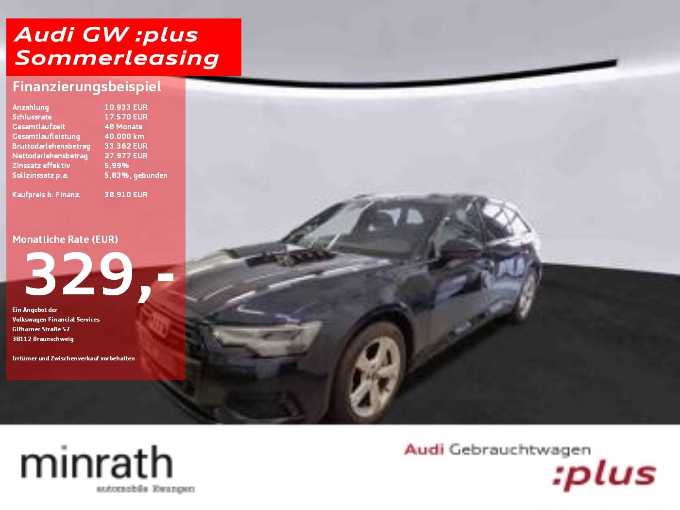 Audi A6 Avant 45 TFSI Q sport PANO BLACK - Samsaru's Car Outlet