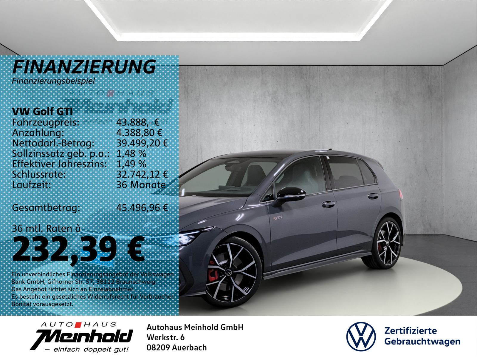 Volkswagen Golf GTI 2.0 TSI DSG Black Style, Leder, AHK, 19