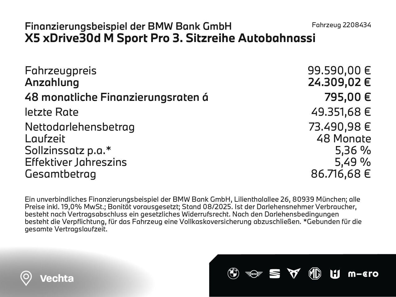 BMW X5 xDrive30d M Sport Pro 3. Sitzreihe Sportpaket