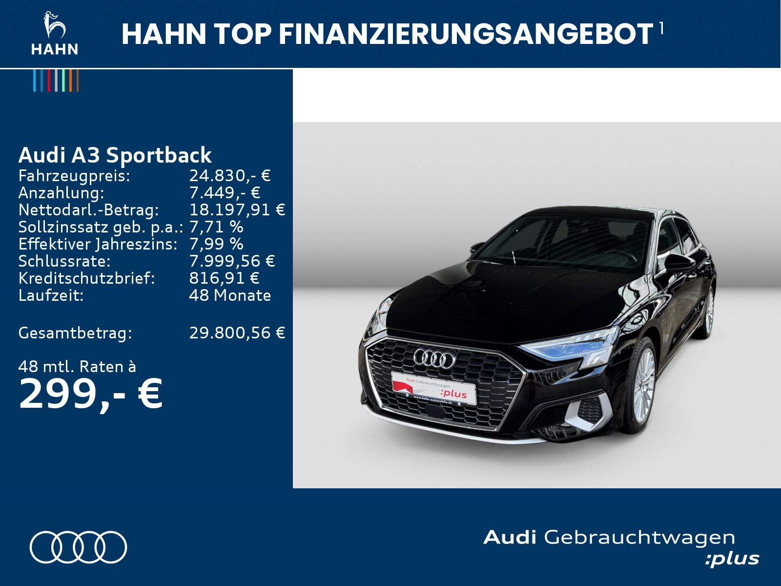Audi A3 Sportback advanced 40TFSIe S-tronic Virtual L