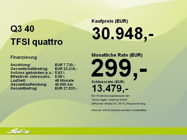 Audi Q3 40 TFSI quattro advanced - Samsaru's Car Outlet