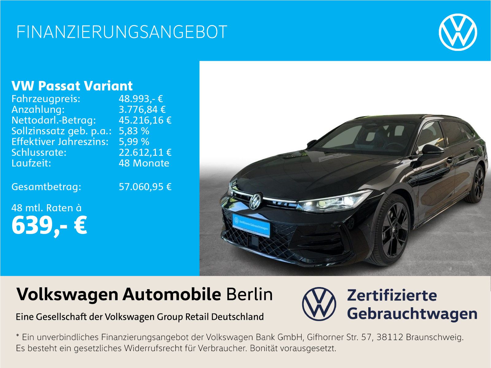 Volkswagen Passat  Variant 1.5 eHybrid DSG R-Line Pano Navi