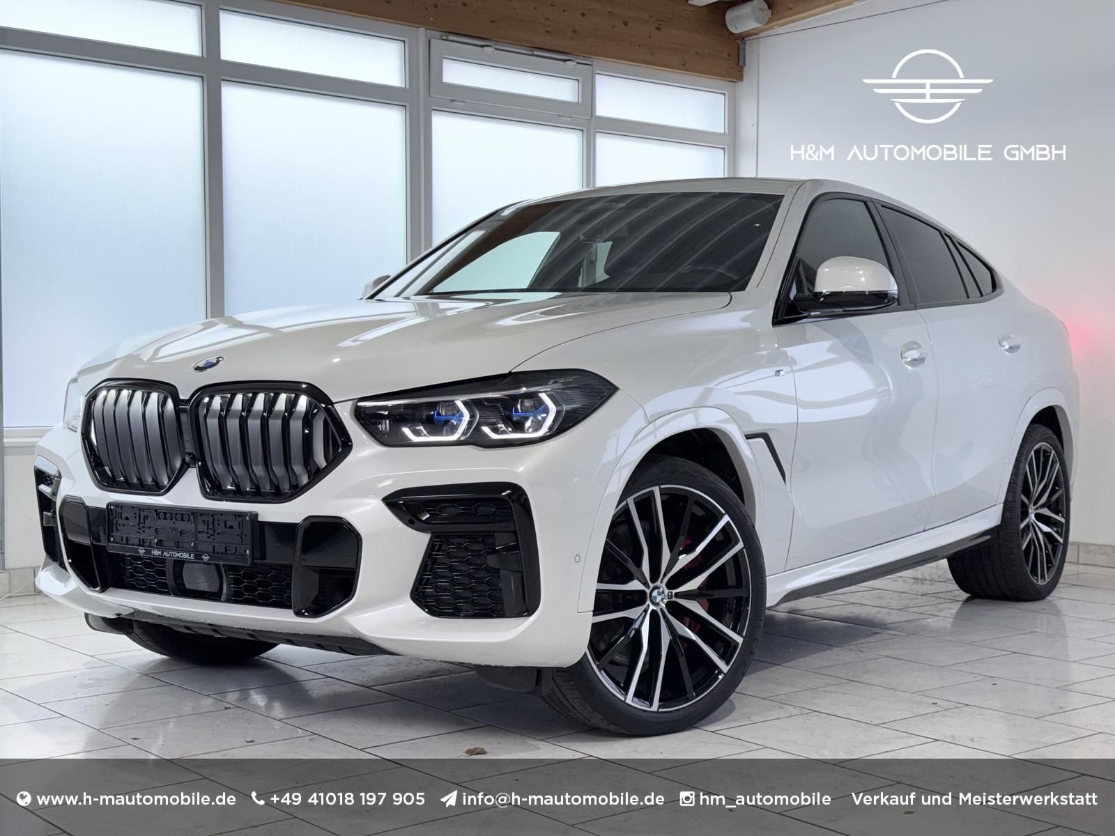 BMW X6 40d xDrive-M Sport/Sky/AHK/360/HUD/B&W/Iconic