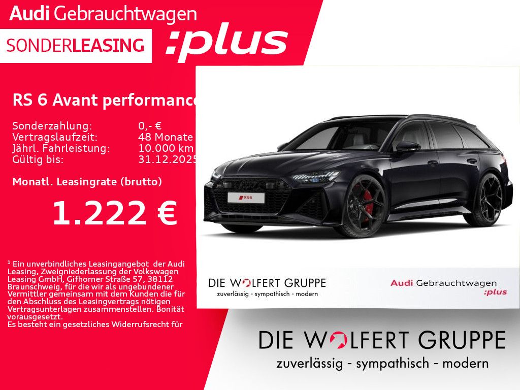 Audi RS 6 Avant performance RS-SPORTAGA*PANO*360°*B&O